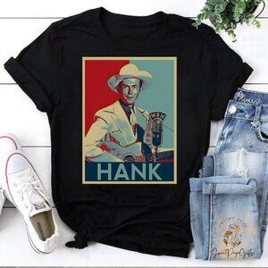 Art Print Hank Williams Vintage Unisex T-Shirt
